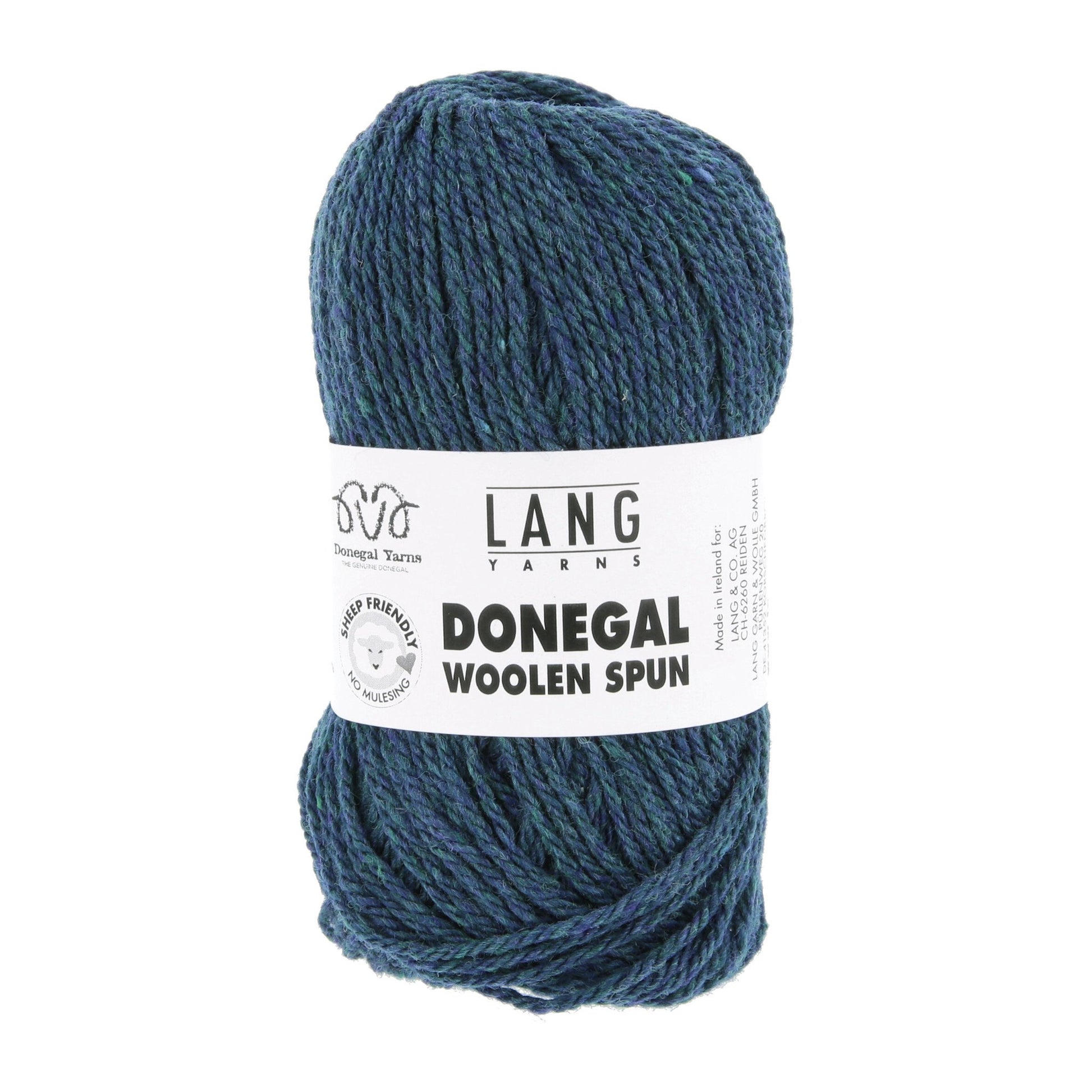 Lang Yarns Donegal Woolen Spun petrol – luchtig gesponnen garen