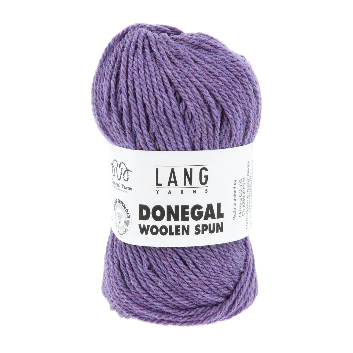 Lang Yarns Donegal Woolen Spun lila – 100% wol (mulesingvrij)