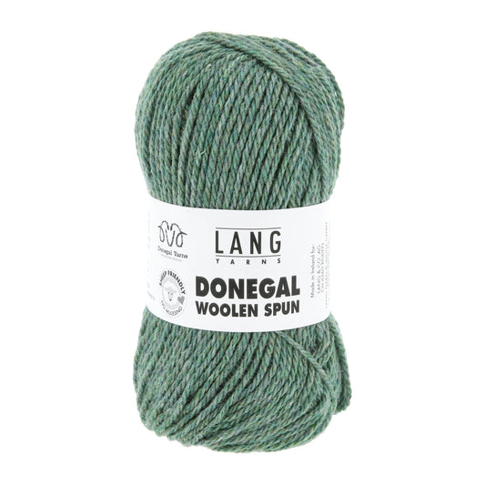 Lang Yarns Donegal Woolen Spun muntgroen – aanbevolen naalddikte 4,5 tot 5 mm