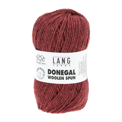 Lang Yarns Donegal Woolen Spun rood – perfect voor tijdloze creaties