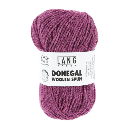 Lang Yarns Donegal Woolen Spun bessenkleur – levendig effect met diepte
