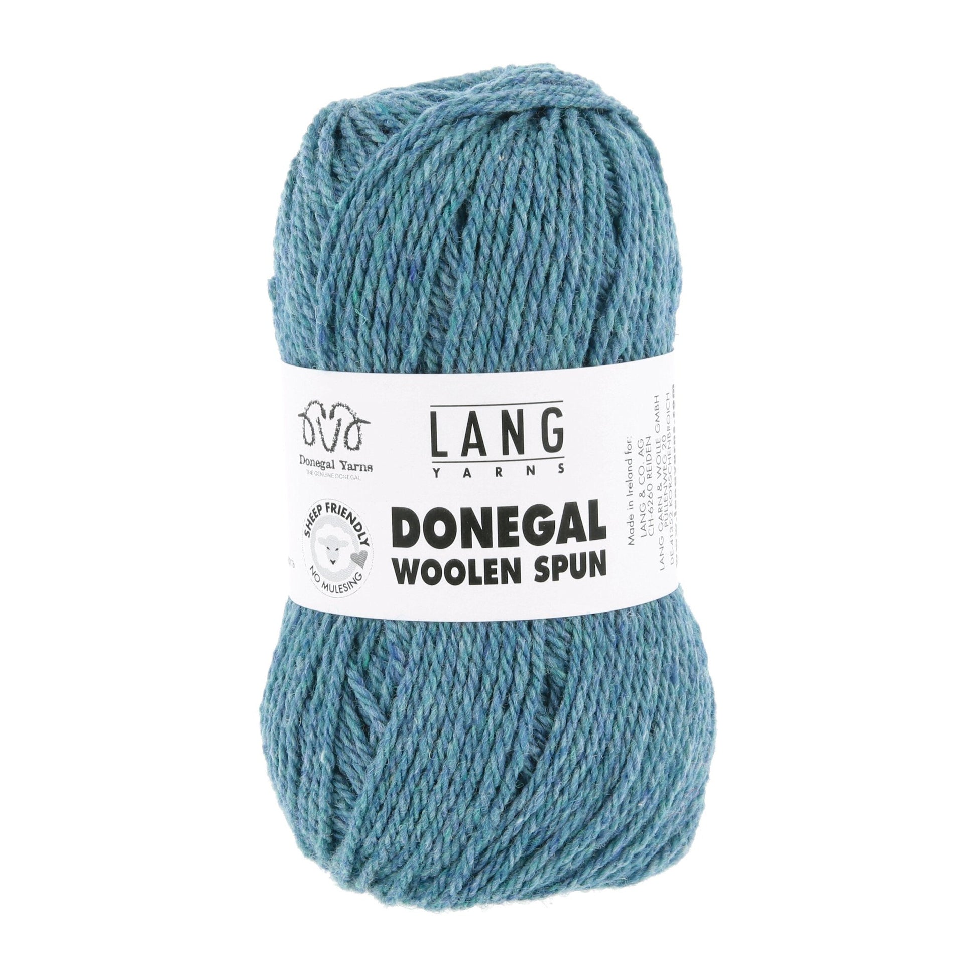 Lang Yarns Donegal Woolen Spun turquoise – karaktervol breigaren