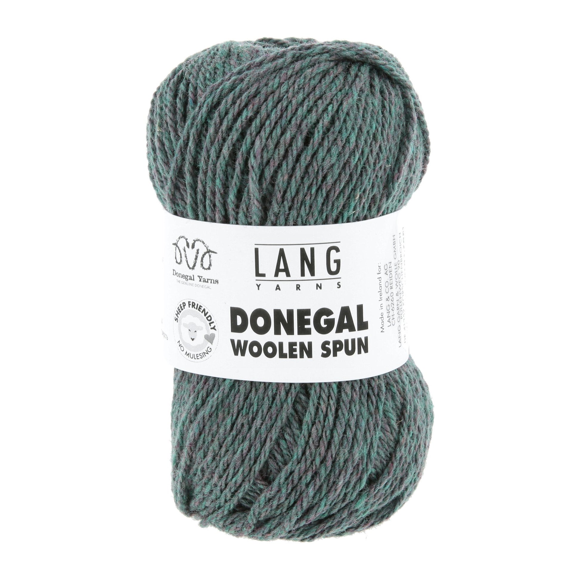 Lang Yarns Donegal Woolen Spun oceaan – perfect voor breiwerk met karakter