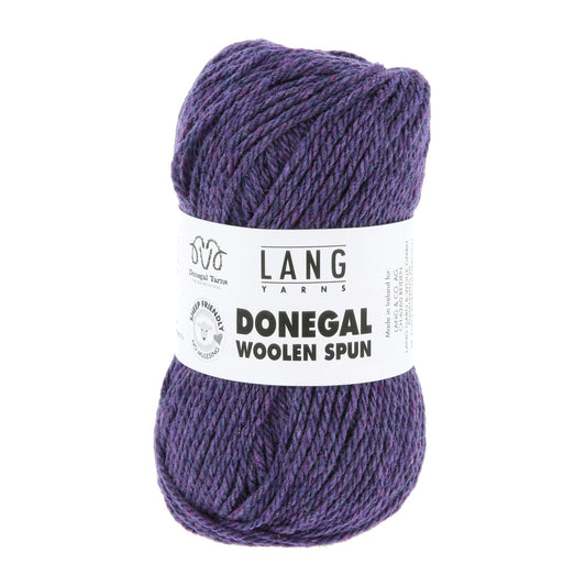 Lang Yarns Donegal Woolen Spun paars – subtiele kleursamenstelling