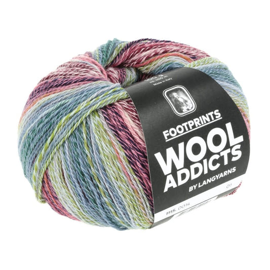 LANG Yarns Footprints sokkenwol kleur 014 - ideaal voor zomerse brei- en haakprojecten
