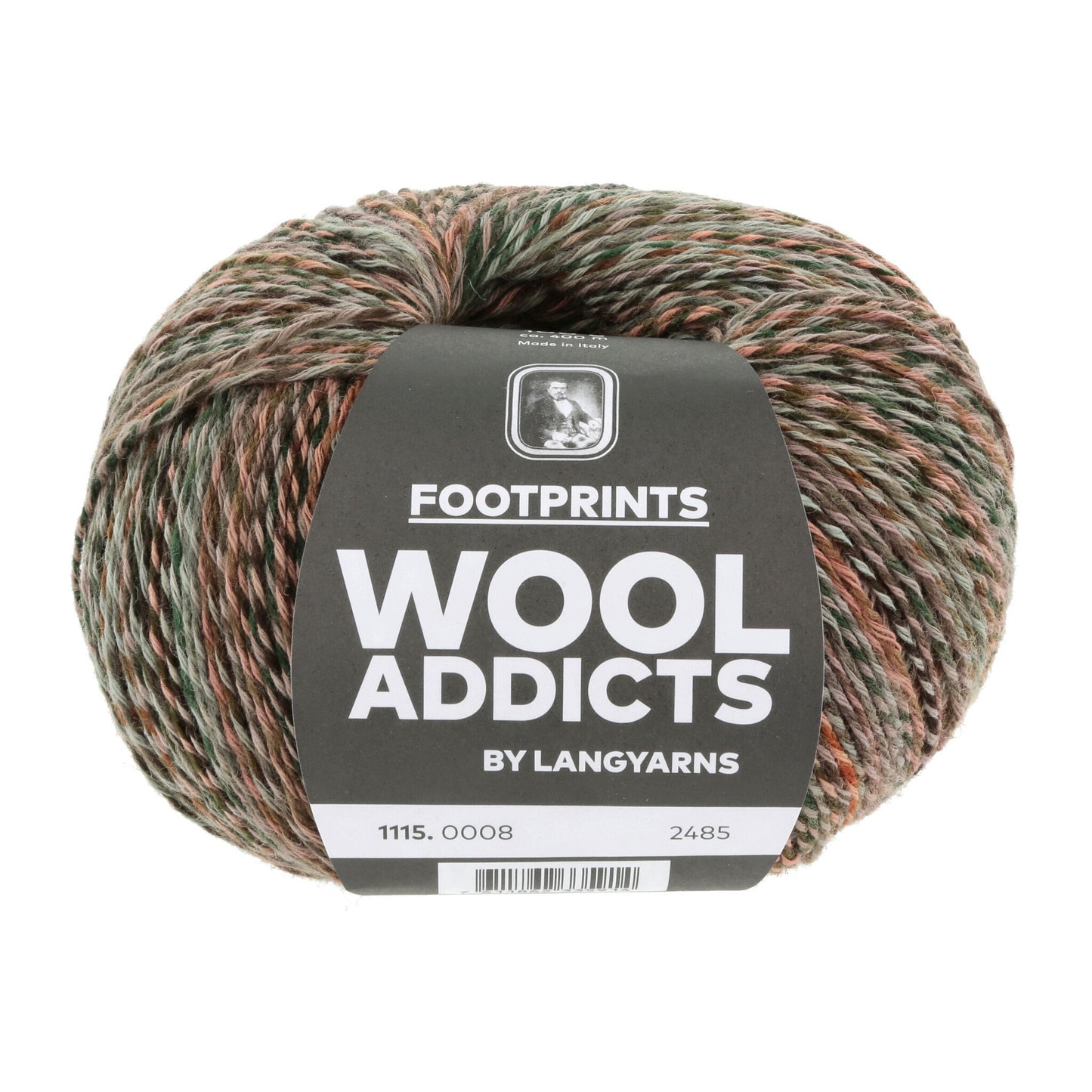 LANG Yarns Footprints sokkenwol kleur 7 - kleurrijk mengsel voor sjaals