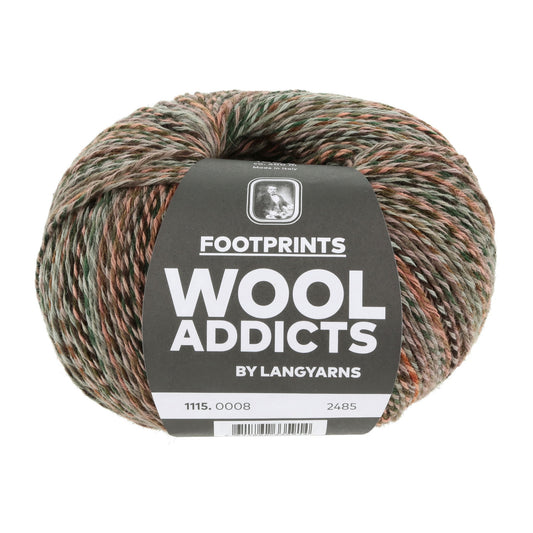 LANG Yarns Footprints sokkenwol kleur 7 - kleurrijk mengsel voor sjaals