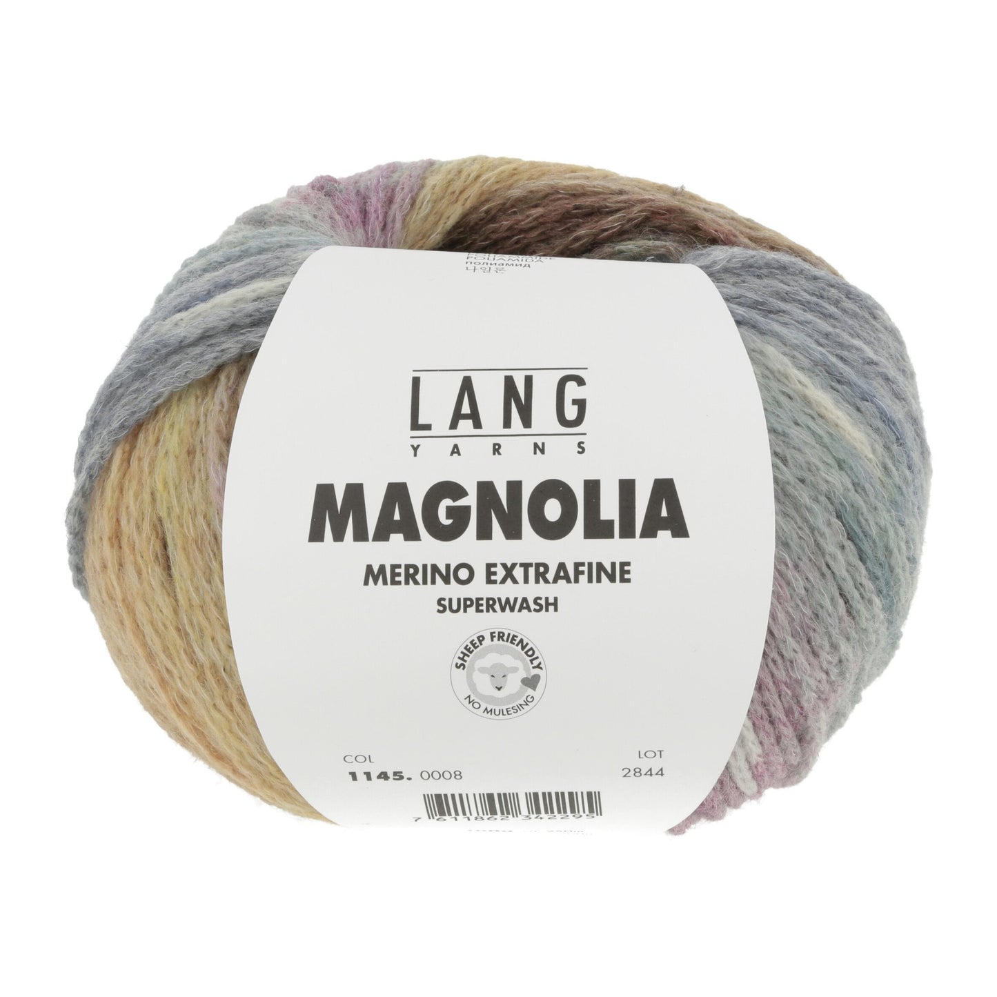 LANG Yarns Magnolia breigaren in kleur 0008 – ideaal voor mutsen en sjaals