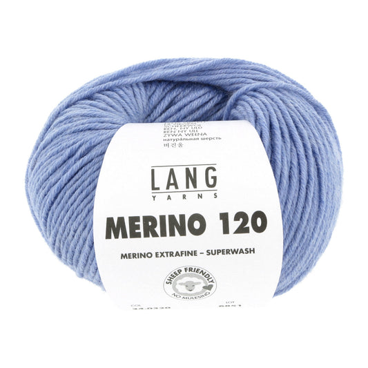 LANG YARNS Merino 120 in lichtblauw - perfect voor warme kleding
