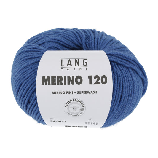 LANG YARNS Merino 120 in royal - zacht en comfortabel voor babykleding