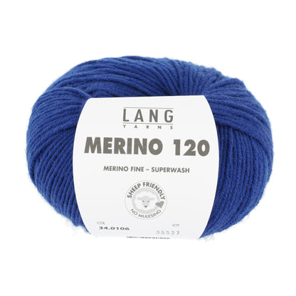 LANG YARNS Merino 120 in royal - perfect voor warme kleding