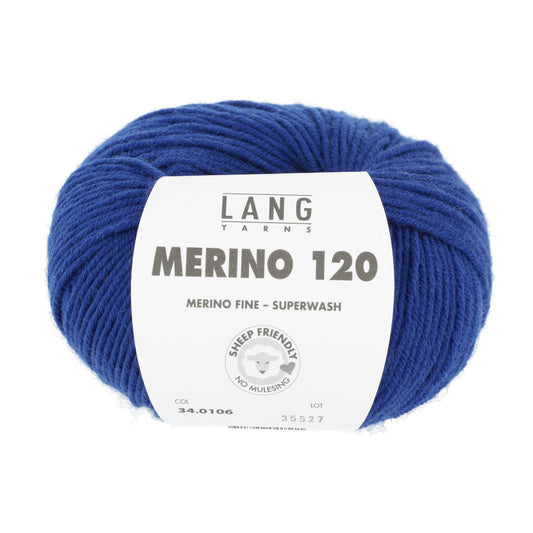LANG YARNS Merino 120 in royal - perfect voor warme kleding