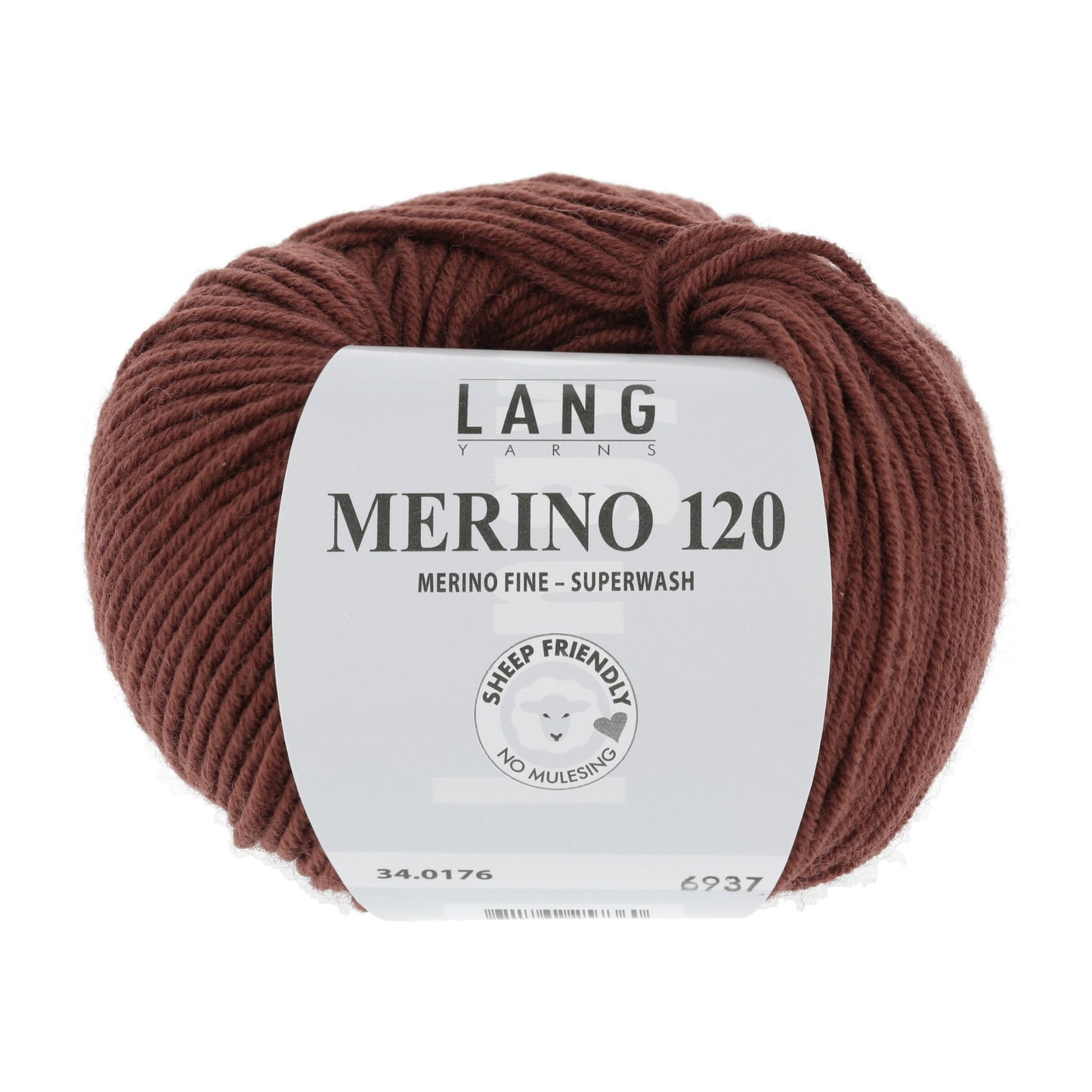 LANG YARNS Merino 120 in cognac - luxe merinowol voor breien en haken