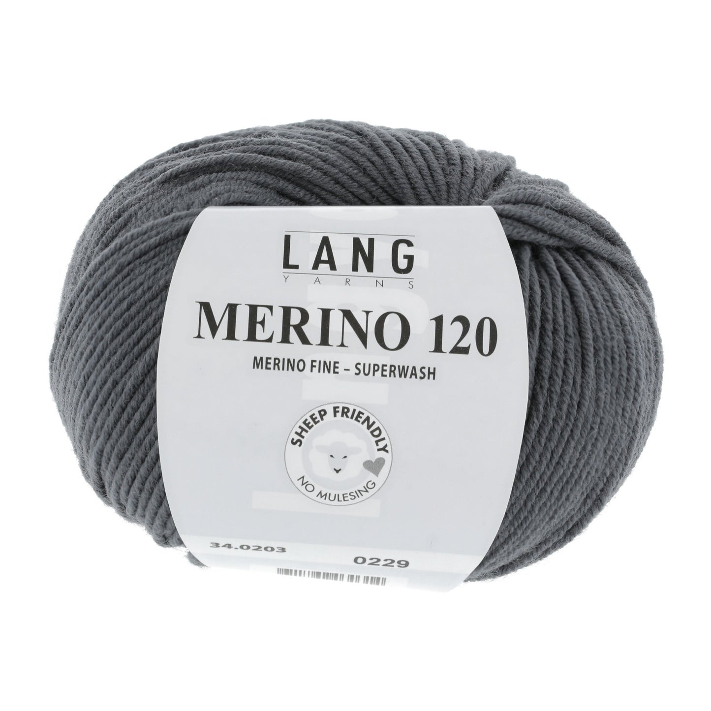 LANG YARNS Merino 120 in steen - perfect voor warme mutsen