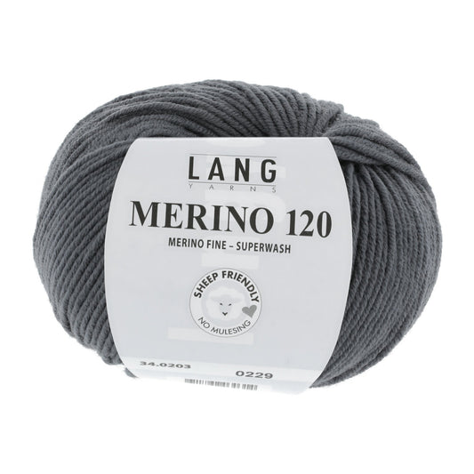 LANG YARNS Merino 120 in steen - perfect voor warme mutsen