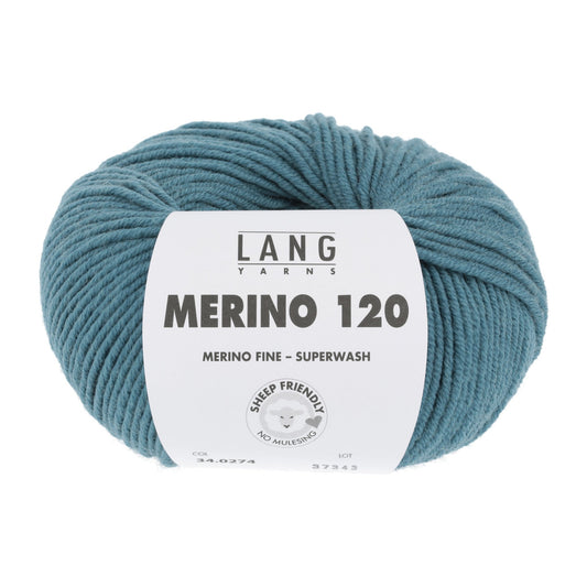LANG YARNS Merino 120 in grijs melange - perfect voor warme kleding
