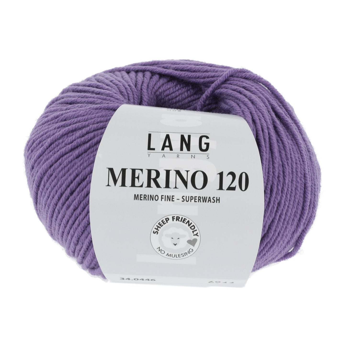 LANG YARNS Merino 120 in lila - duurzaam en zacht merinogaren
