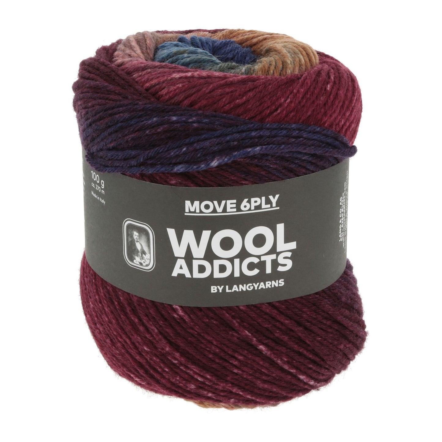 Lang Yarns Move 6-ply kleur 001 – Stevig sokkengaren met kleurverloop