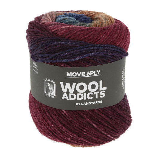 Lang Yarns Move 6-ply kleur 001 – Stevig sokkengaren met kleurverloop