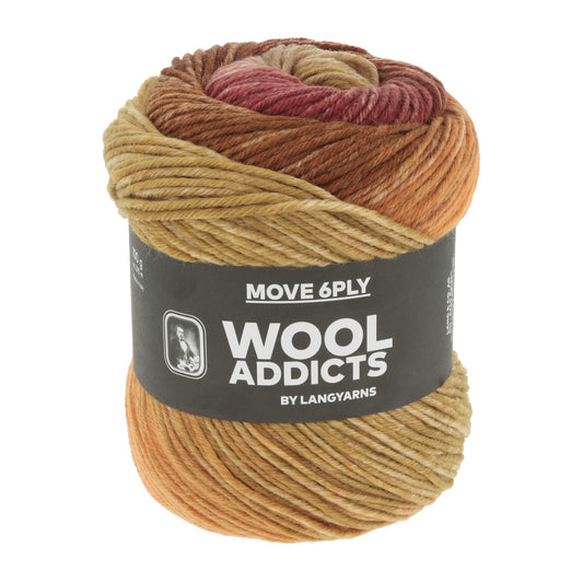 Lang Yarns Move 6-ply kleur 002 – Stevig sokkengaren met kleurverloop