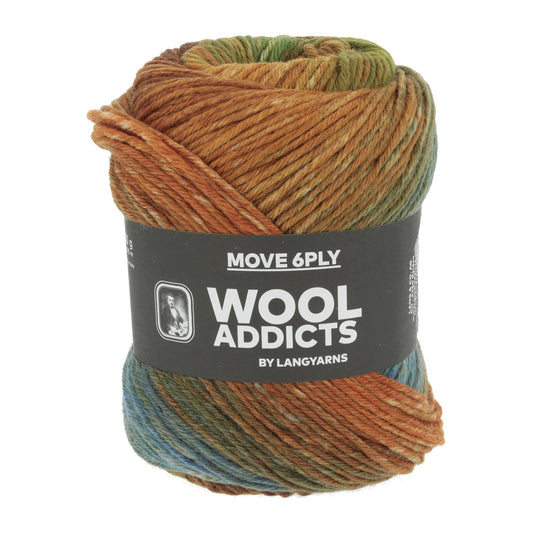Lang Yarns Move 6-ply kleur 008 – Stevig sokkengaren met kleurverloop