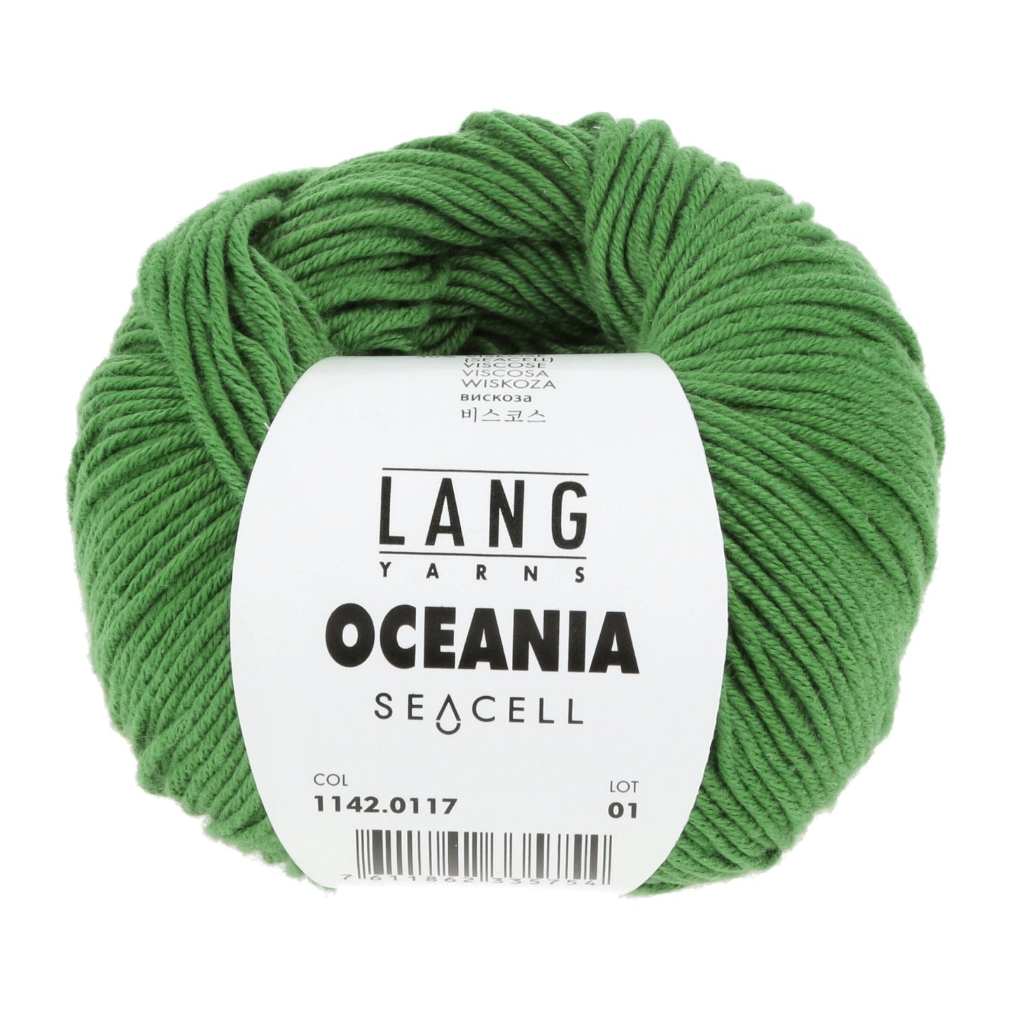 LANG Yarns Oceania breigaren in kleur 0117 - zacht katoen-seacell garen