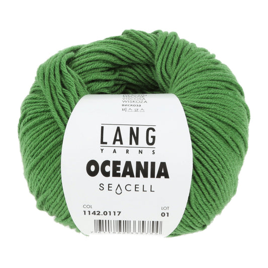 LANG Yarns Oceania breigaren in kleur 0117 - zacht katoen-seacell garen