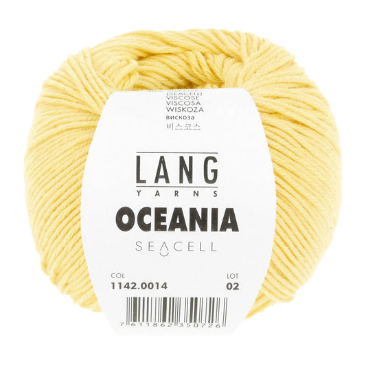 LANG Yarns Oceania breigaren in kleur 0014 - zacht katoen-seacell garen