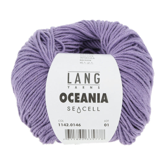 LANG Yarns Oceania breigaren in kleur 0146 - zacht katoen-seacell garen