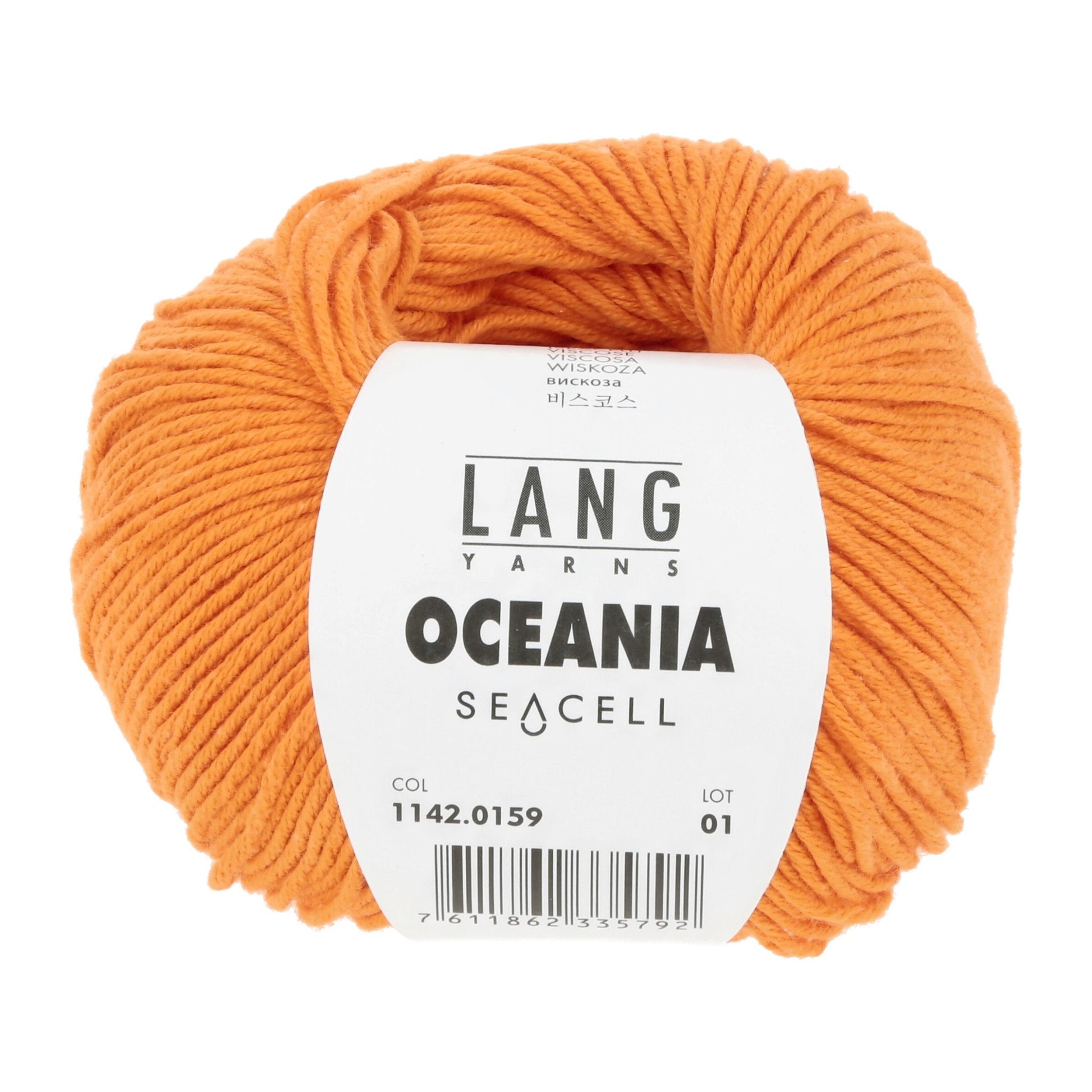 LANG Yarns Oceania breigaren in kleur 0159 - zacht katoen-seacell garen