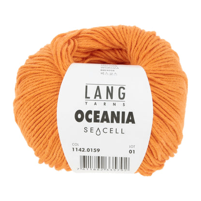 LANG Yarns Oceania breigaren in kleur 0159 - zacht katoen-seacell garen