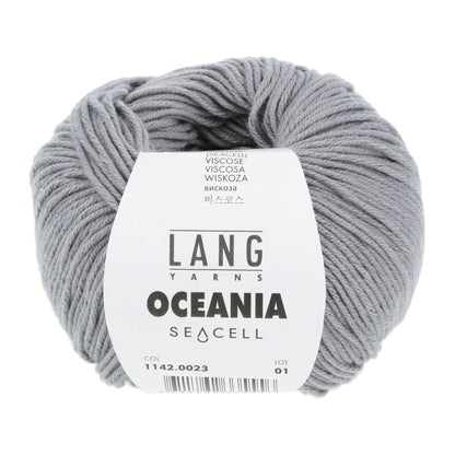 LANG Yarns Oceania breigaren in kleur 0023 - zacht katoen-seacell garen