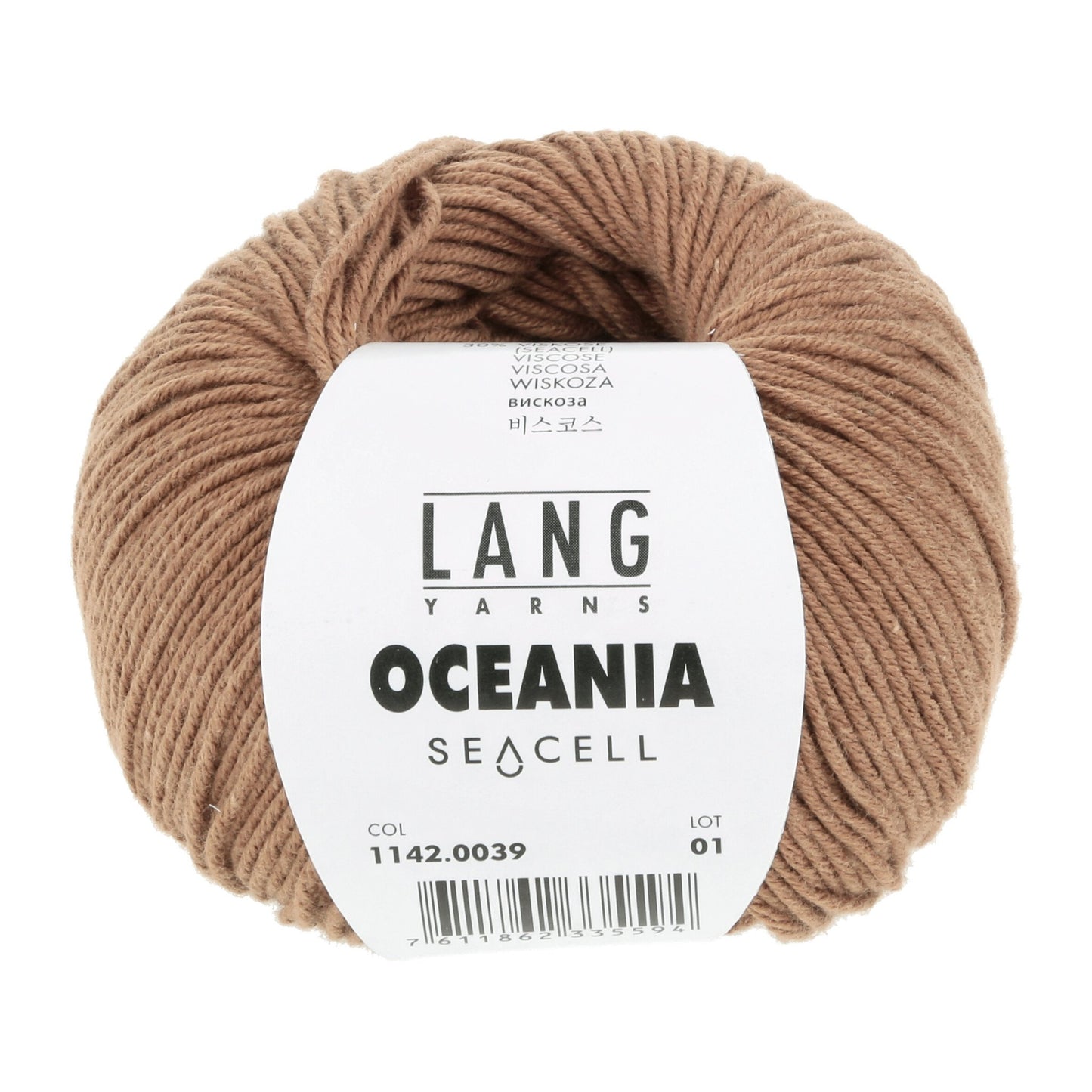 LANG Yarns Oceania breigaren in kleur 0039 - zacht katoen-seacell garen