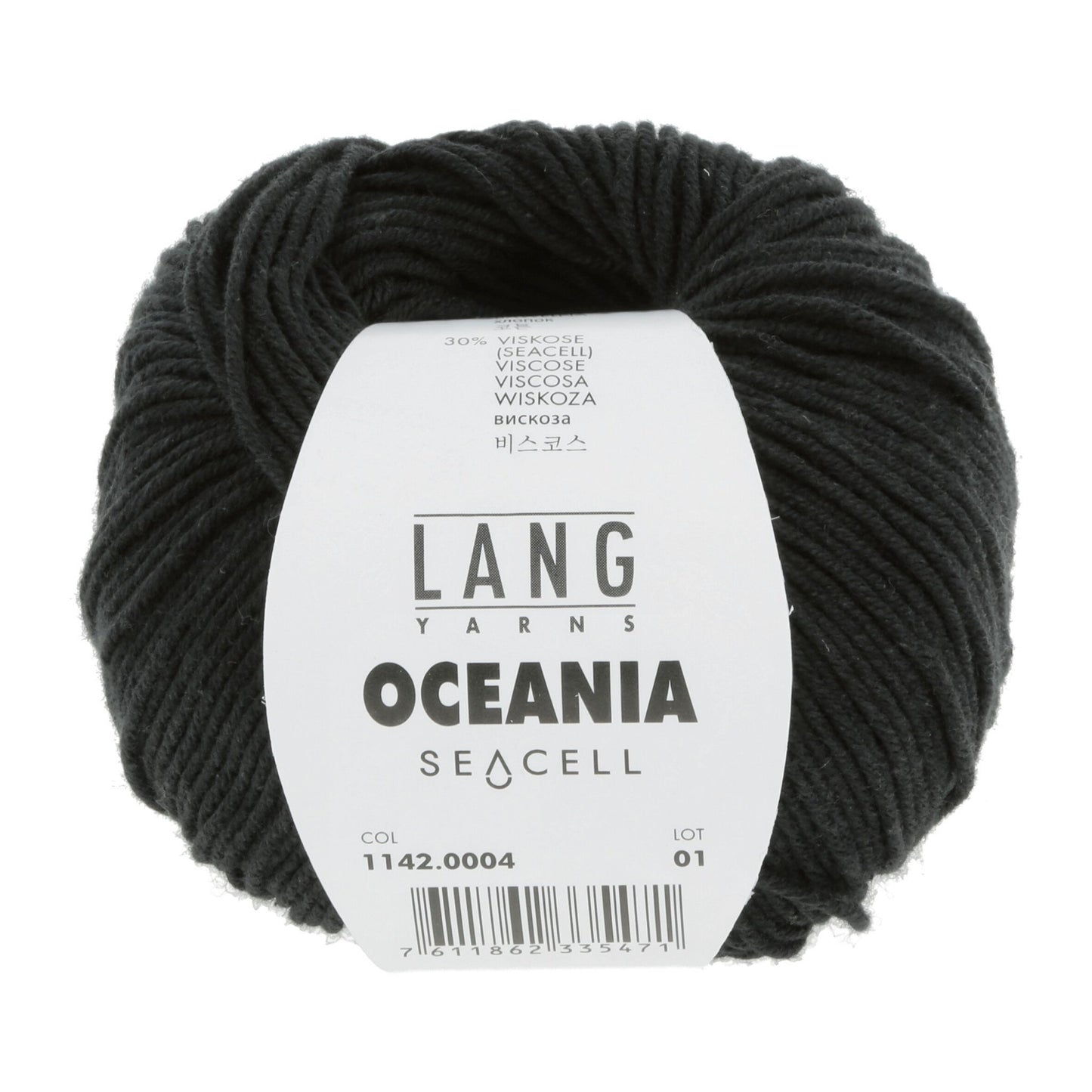 LANG Yarns Oceania breigaren in kleur 0004 - zacht katoen-seacell garen