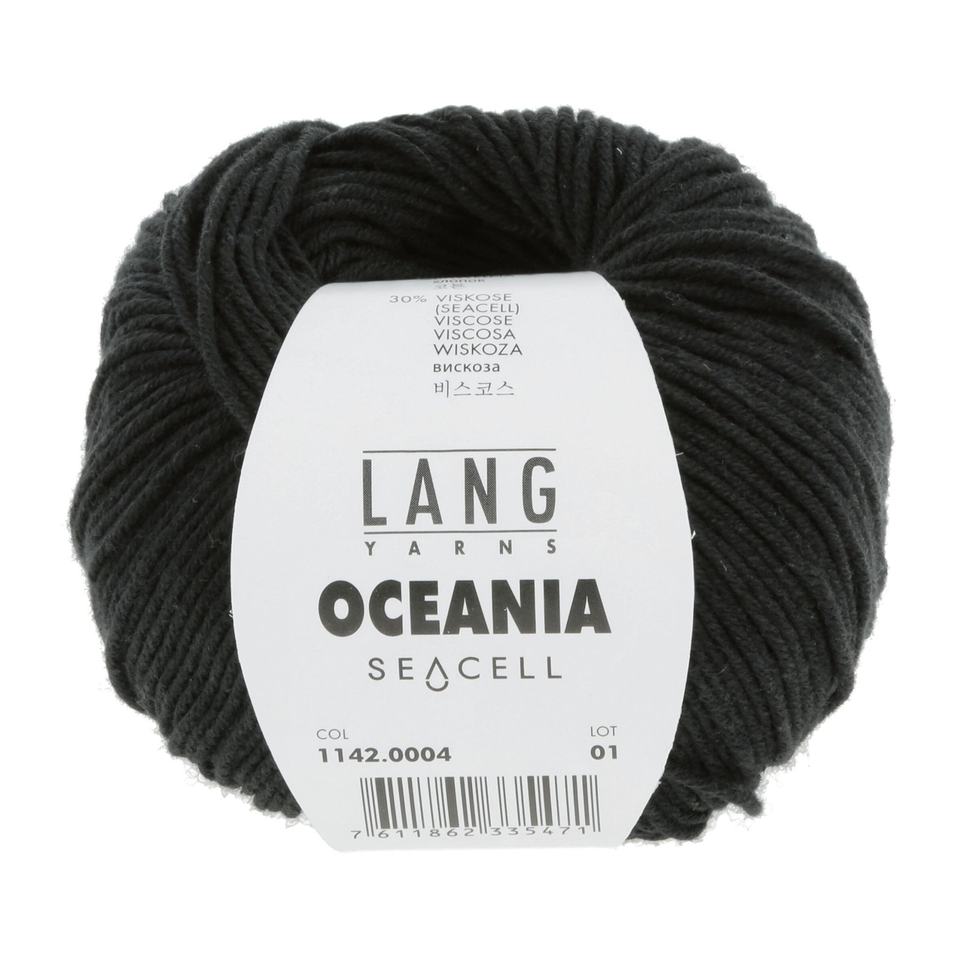 LANG Yarns Oceania breigaren in kleur 0004 - zacht katoen-seacell garen