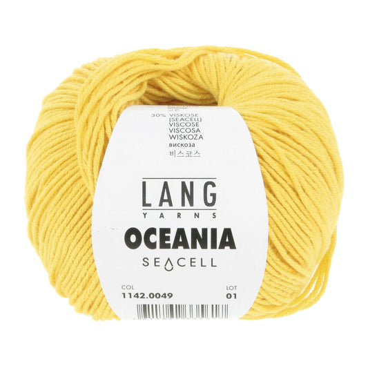 LANG Yarns Oceania breigaren in kleur 0049 - zacht katoen-seacell garen