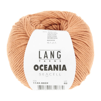 LANG Yarns Oceania breigaren in kleur 0059 - zacht katoen-seacell garen