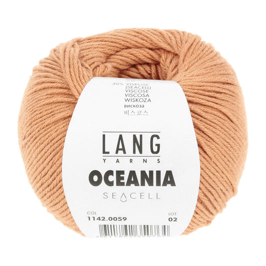 LANG Yarns Oceania breigaren in kleur 0059 - zacht katoen-seacell garen