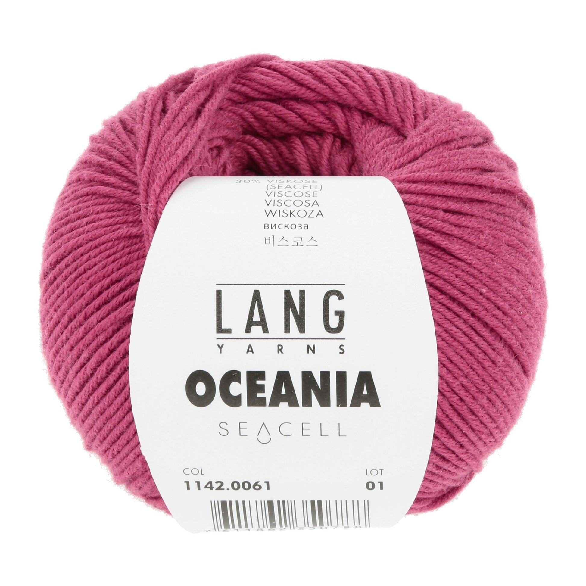 LANG Yarns Oceania breigaren in kleur 0061 - zacht katoen-seacell garen