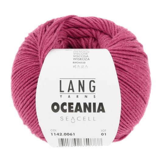 LANG Yarns Oceania breigaren in kleur 0061 - zacht katoen-seacell garen