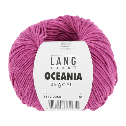LANG Yarns Oceania breigaren in kleur 0064 - zacht katoen-seacell garen