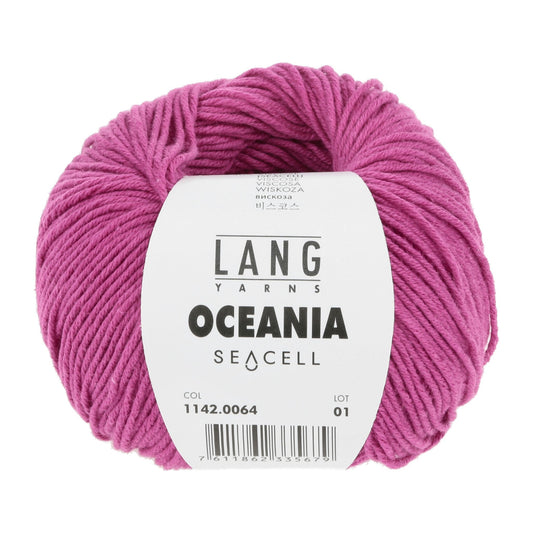LANG Yarns Oceania breigaren in kleur 0064 - zacht katoen-seacell garen