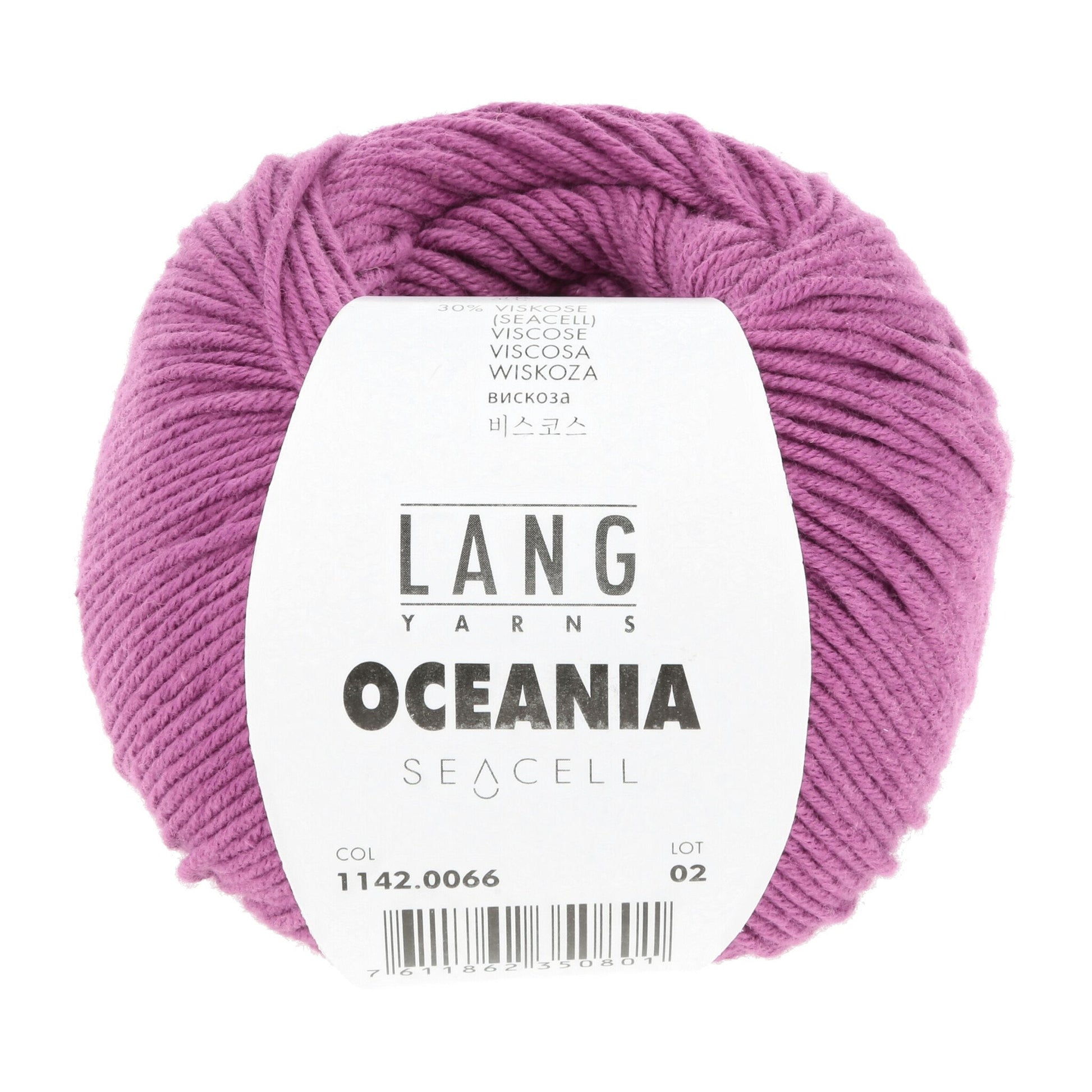 LANG Yarns Oceania breigaren in kleur 0066 - zacht katoen-seacell garen