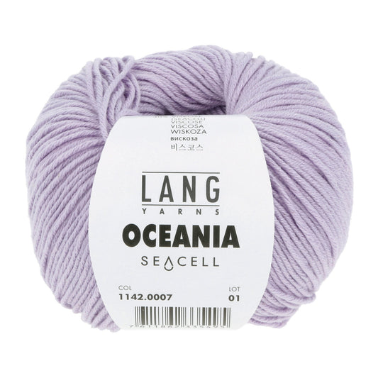 LANG Yarns Oceania breigaren in kleur 0007 - zacht katoen-seacell garen
