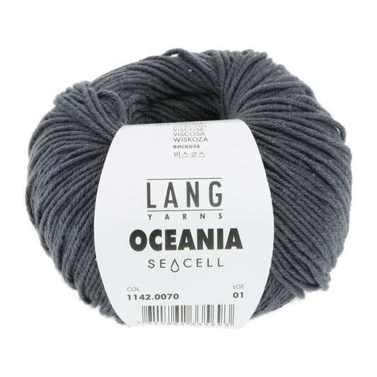 LANG Yarns Oceania breigaren in kleur 0070 - zacht katoen-seacell garen