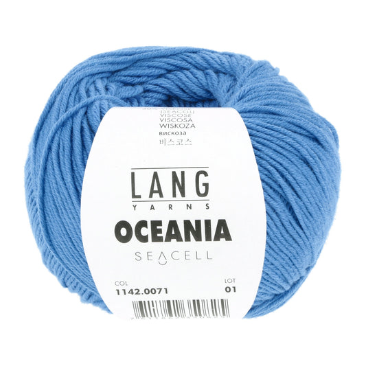 LANG Yarns Oceania breigaren in kleur 0071 - zacht katoen-seacell garen