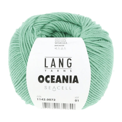 LANG Yarns Oceania breigaren in kleur 0072 - zacht katoen-seacell garen