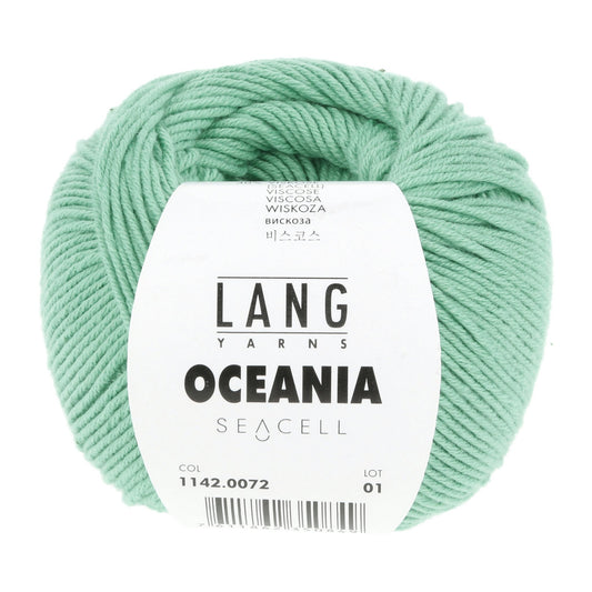 LANG Yarns Oceania breigaren in kleur 0072 - zacht katoen-seacell garen