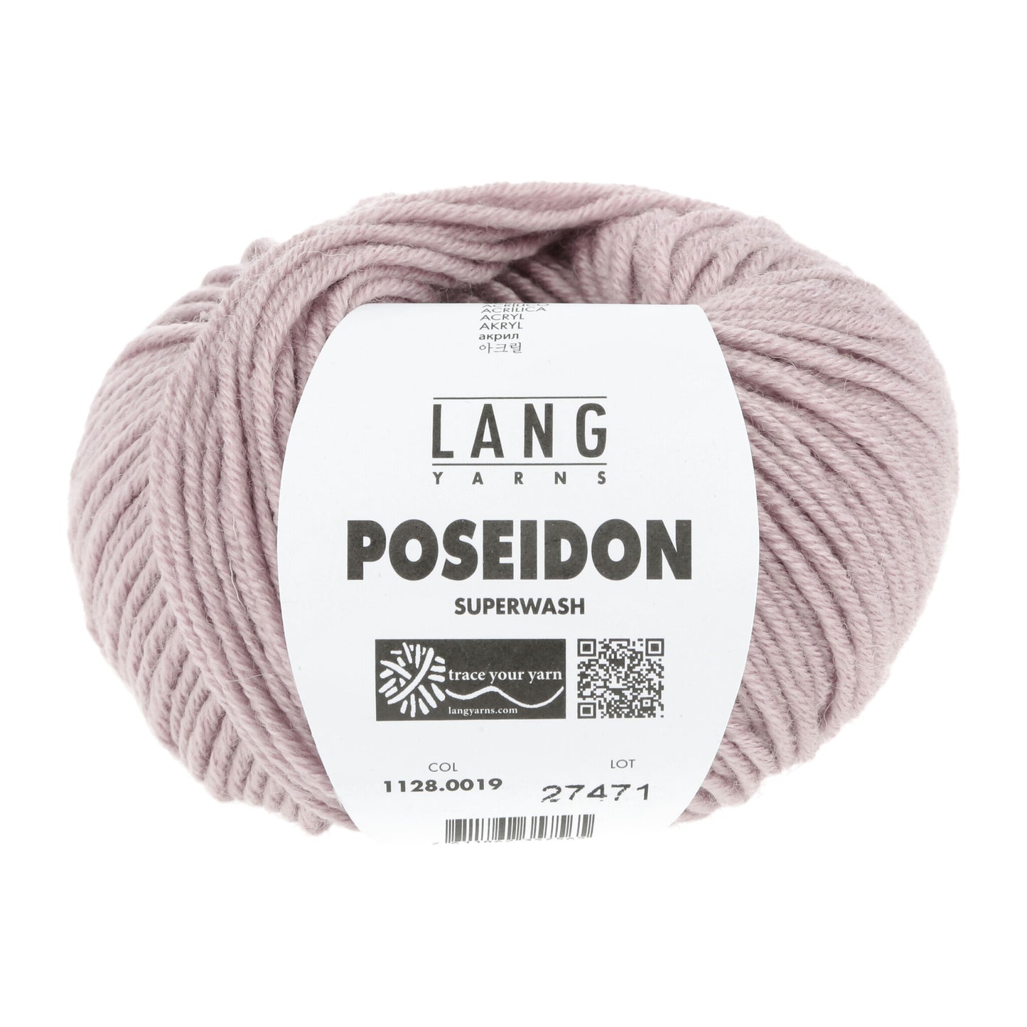 Lang Yarns Poseidon breigaren rosé - veelzijdig garen voor breien en haken