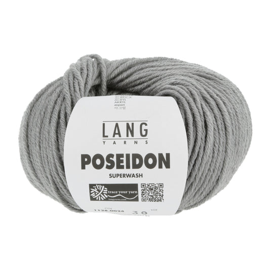 Lang Yarns Poseidon haakgaren grijs - duurzaam garen voor diverse projecten